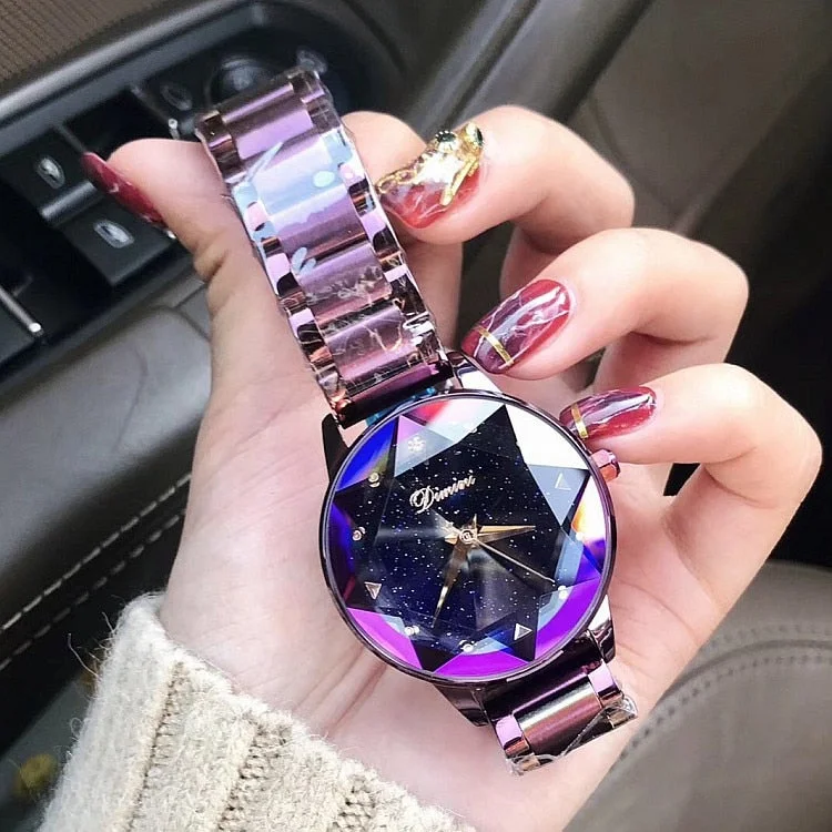 Luxury Brand lady Crystal Watch Women Dress Watch Fashion Rose Gold Quartz Watches Female Stainless Steel Wristwatches