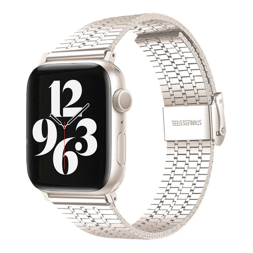 Apple Watch Fine Steel Strap (Starlight)