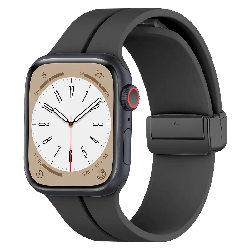 Apple Watch Magnetic D-Buckle Strap (Black)