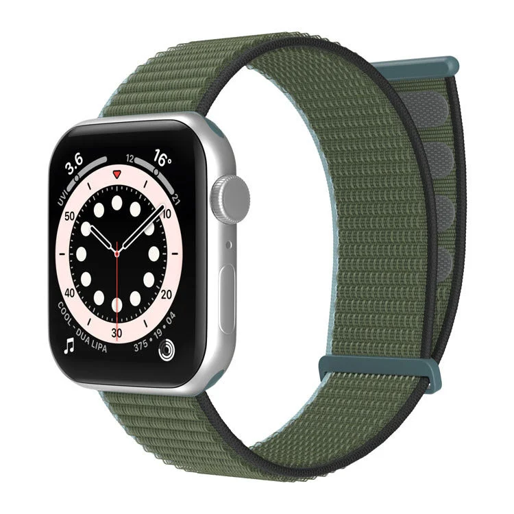 Apple Watch Nylon Loop Strap (Olive Green)