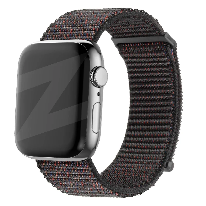 Bandz Apple Watch Nylon Strap 'Classic' (Mixed Black)