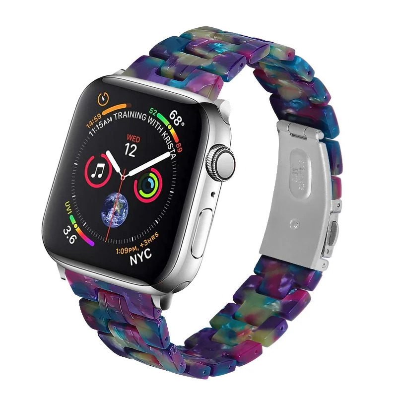 Apple Watch Resin Strap (Multicoloured Purple)