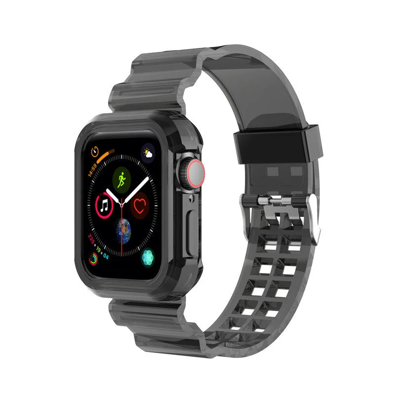 Apple Watch Transparent TPU Strap (Transparent Black)