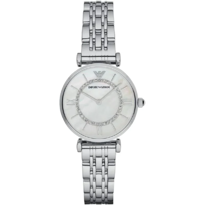 Emporio Armani AR1908 Silver Dial Silver Stainless Women's Watch