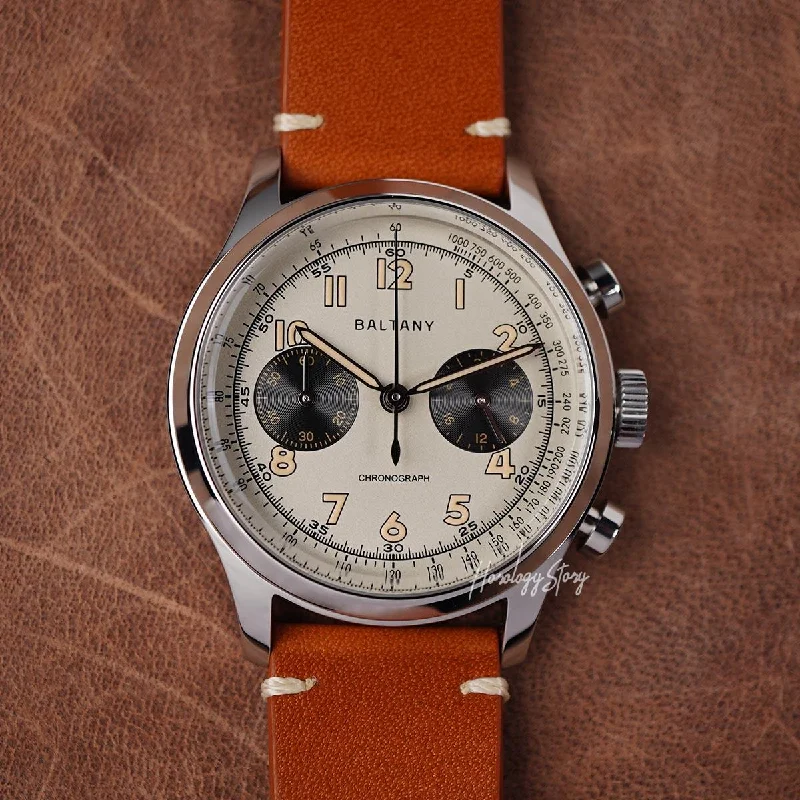 Baltany Retro Chronograph S205034 39mm Cream Dial