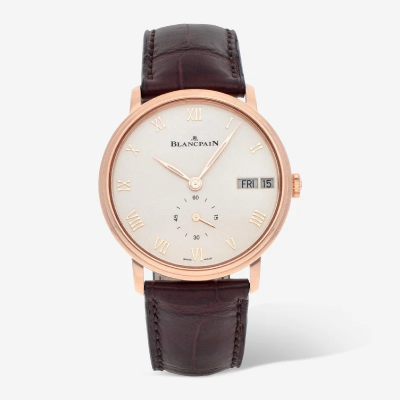 Blancpain Villeret Ultra Slim Day Date 18K Rose Gold Automatic Men’s Watch 6652-3642-55A