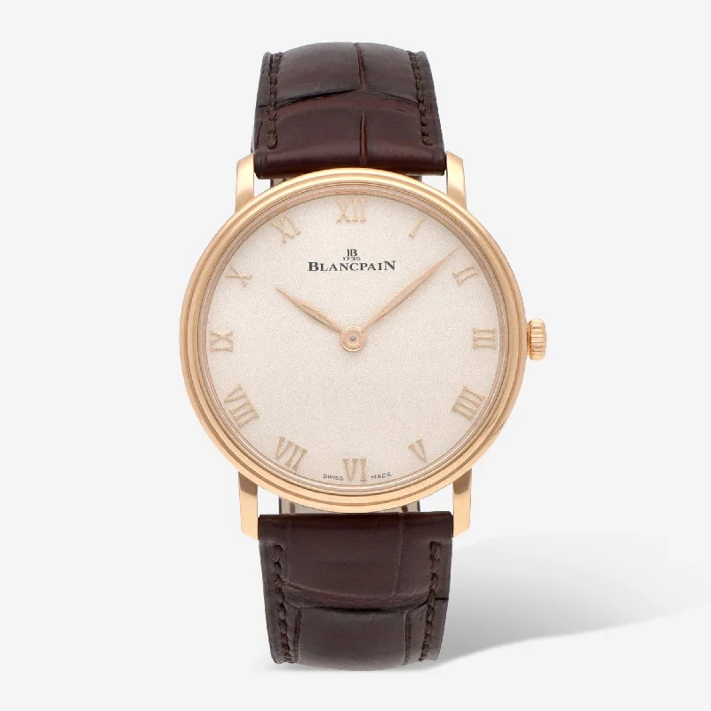 Blancpain Villeret Ultraplate 18K Rose Gold Automatic Men's Watch 6605-3642-55A