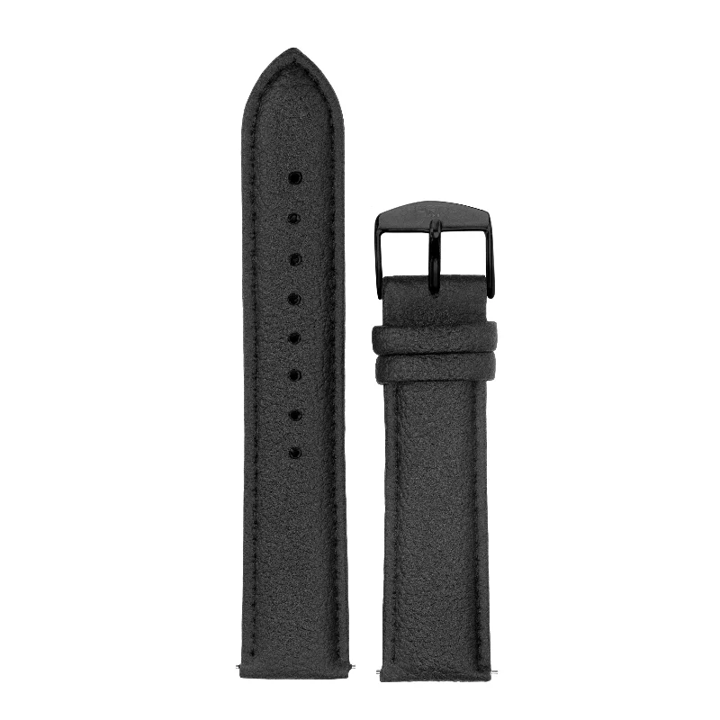 Cactus Leather Watch Strap - All Black