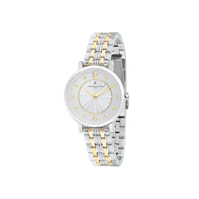 Canal St Martin Two Tone Gold and Silver Gold Stainless Steel Metal Link Watch