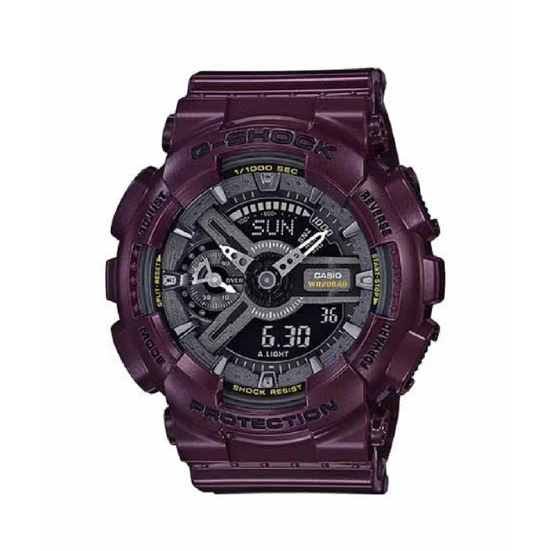 Casio Men's GMAS110MC-6A G-Shock Analog-Digital Purple Resin Watch