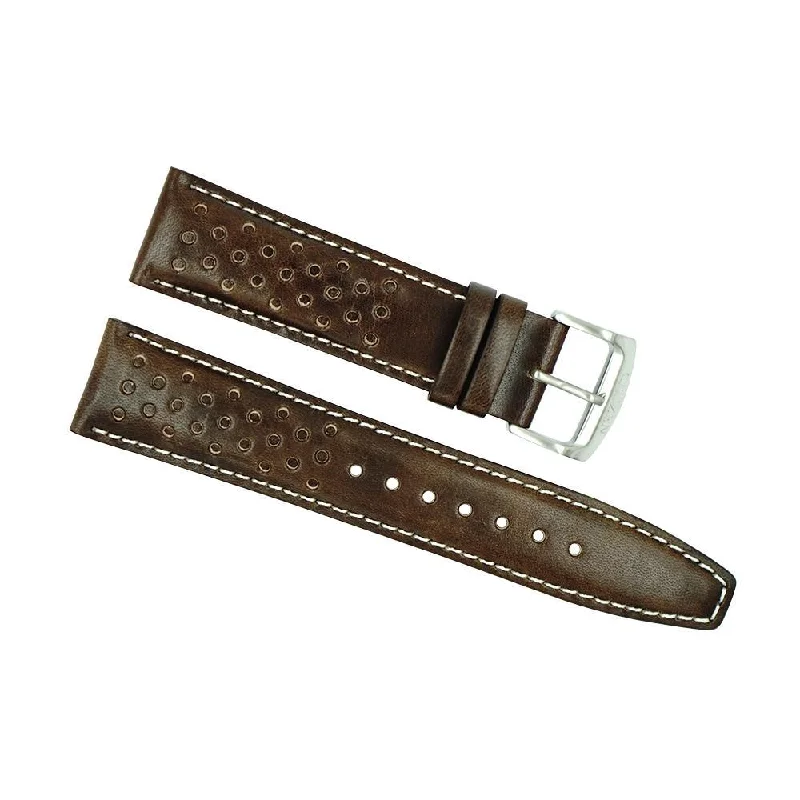 Citizen 22mm Brown Holes Leather Watch Strap CA0649-06X