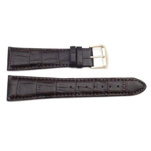 Genuine Citizen Brown Leather Alligator Grain 23mm Watch Band