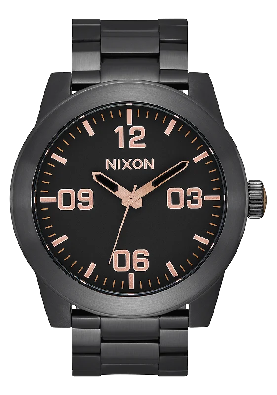 Corporal Stainless Steel - All Black / Rose Gold