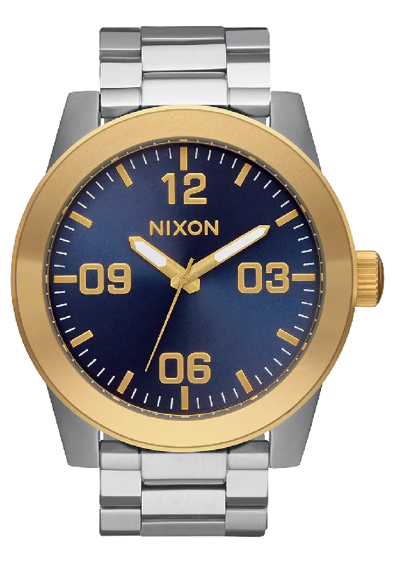 Corporal Stainless Steel - Gold / Blue Sunray