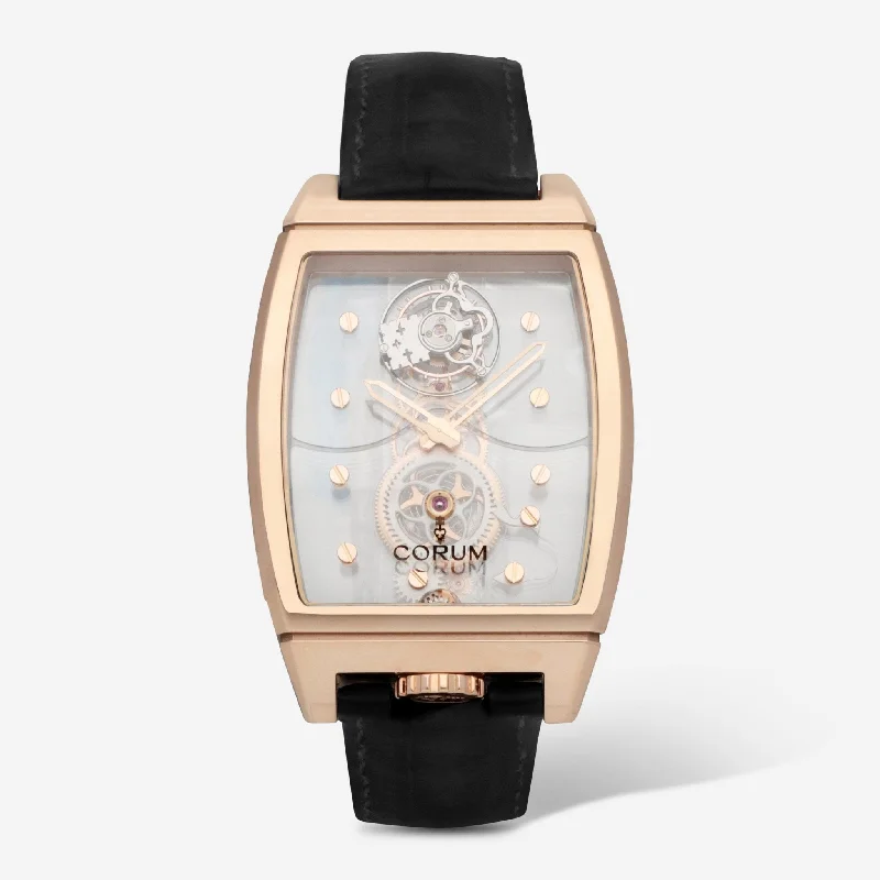 Corum Golden Bridge Tourbillon Panoramique 18K Rose Gold Manual Wind Men's Watch B100/01146