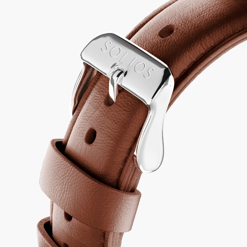 Brown Eco Vegan Leather Strap