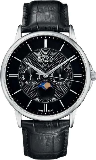 Edox Les Bemonts Multifunction Moon Phase 40002 3 NIN