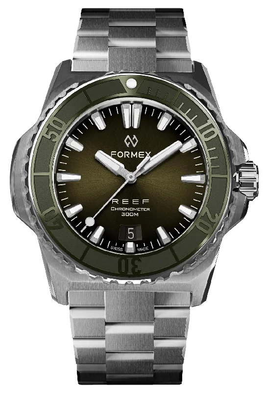 Formex REEF 39.5mm Automatic Chronometer 300m Green Bracelet