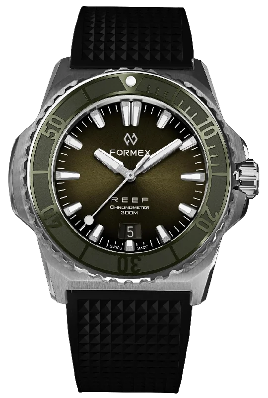 Formex REEF 39.5mm Automatic Chronometer 300m Green Rubber