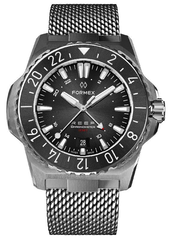 Formex REEF GMT Black and Red Ceramic Bezel