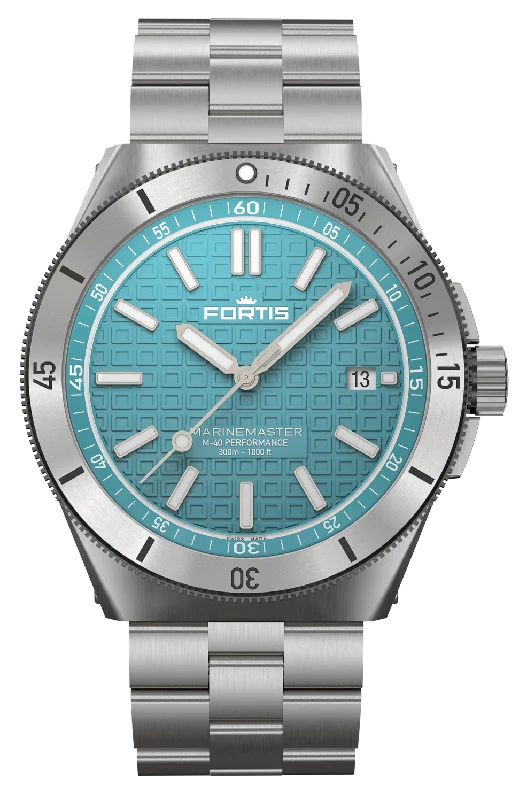 Fortis Marinemaster M-40 Serenity Blue Bracelet