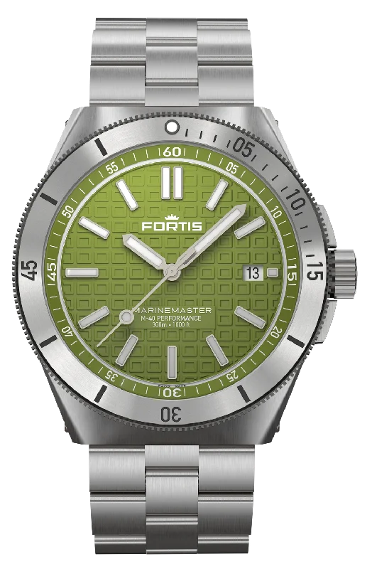 Fortis Marinemaster M-40 Woodpecker Green Bracelet