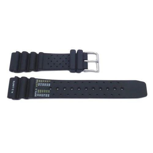 Genuine Citizen Black Rubber 20mm ND Limits Watch Strap