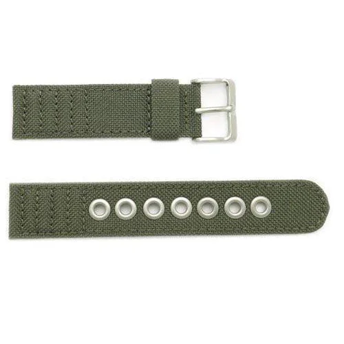 Genuine Citizen Eco-Drive Olive Canvas 20mm Watch Strap