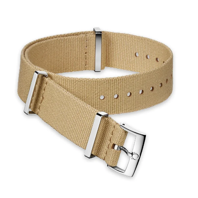 GENUINE OMEGA 20MM BEIGE NATO POLYESTER STRAP