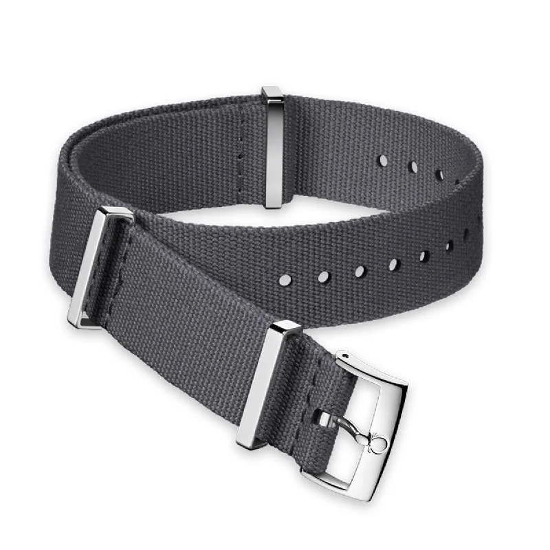 GENUINE OMEGA 20MM GREY NATO POLYESTER STRAP