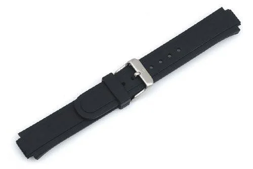 Genuine Swiss Army Peak Small Black 12/19mm Rubber Watch Strap