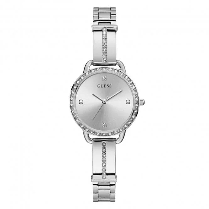 Guess Ladies Dress Stainless Steel Silver Watch GW0022L1