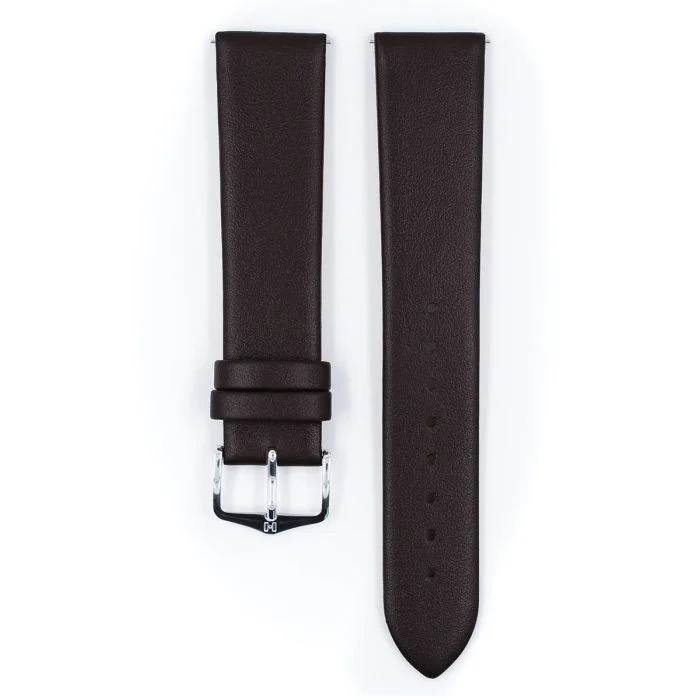 Hirsch TORONTO Calf Watch Strap in BROWN