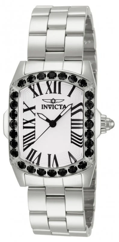 Womens Invicta 14105 Lupah Limited Edition Quartz Black Spinel Bezel Stainless Steel Watch