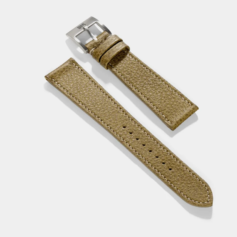 Kansas Green Leather Watch Strap