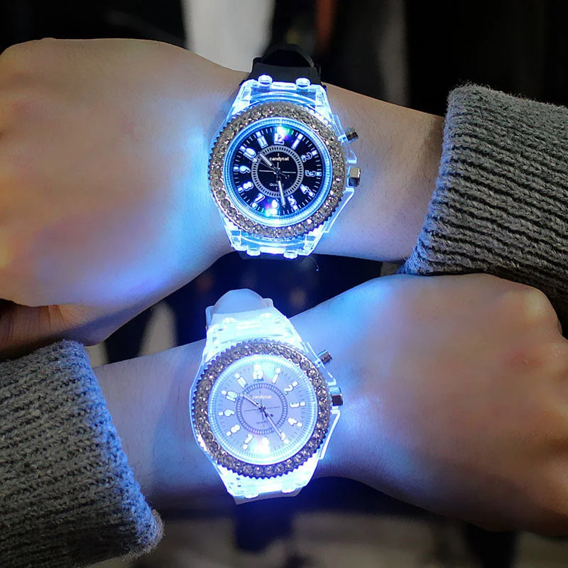 Led Flash Luminous Watch Personality trends