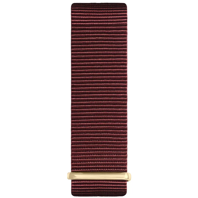 Nato Watch Strap- Maroon & Gold