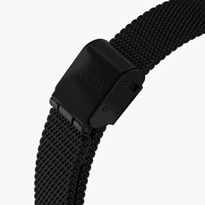 Matte Black Mesh Strap