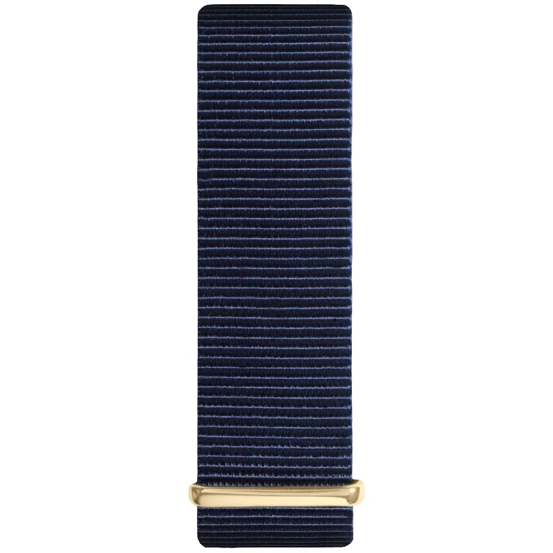 Nylon Nato Watch Strap-  Blue & Gold