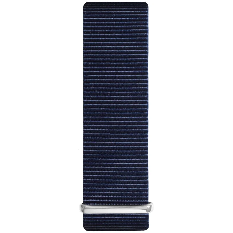 Nato Watch Strap- Blue & Silver