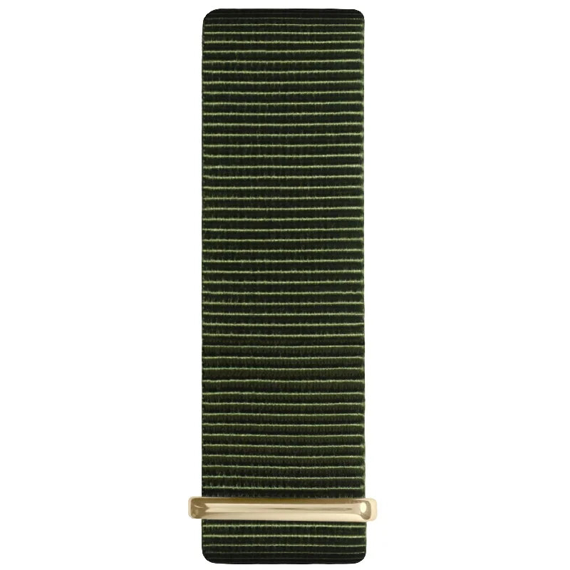 Nato Watch Strap- Green & Gold