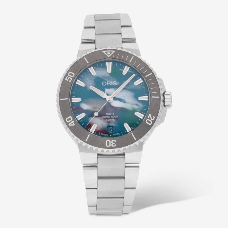 Oris Aquis Stainless Steel Automatic Men's Watch 0140077904150-0782302PEB