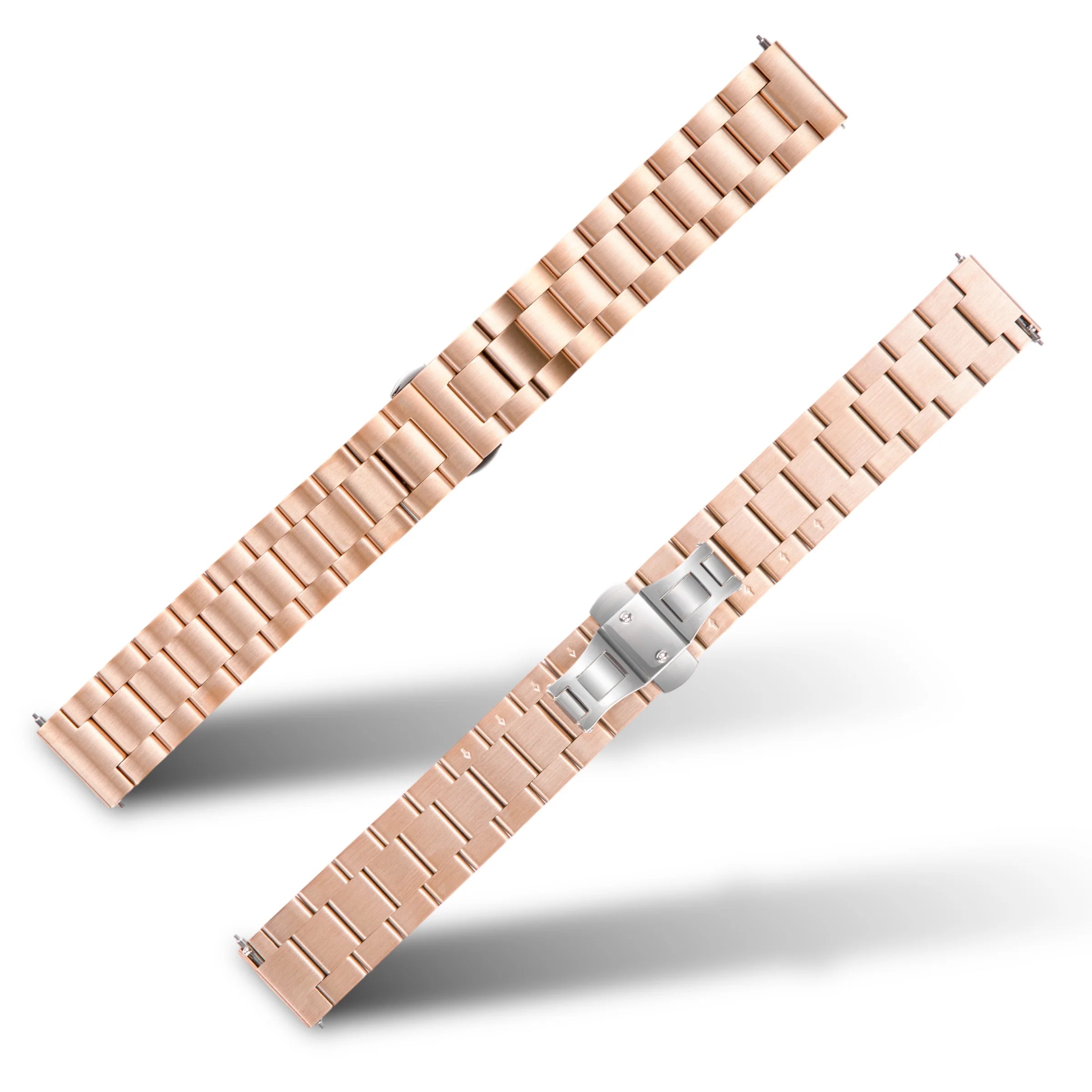 PUNCH SEMPER Rose Gold Stainless Metal Watch Strap - Butterfly Band