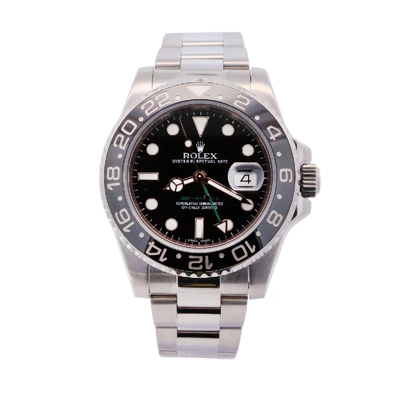 Rolex GMT-Master II 40mm Black Dial Watch Ref# 116710LN