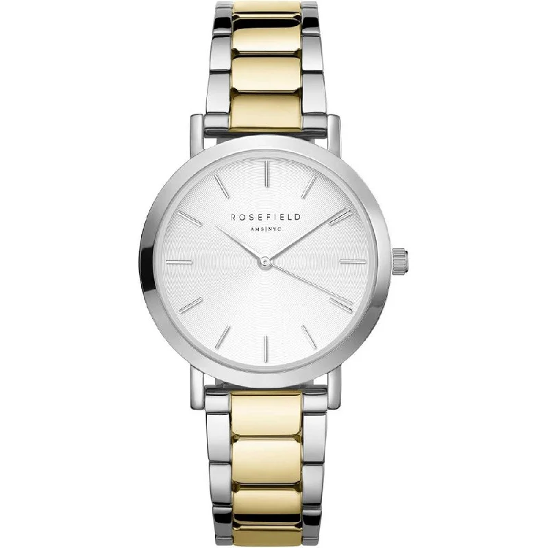 ROSEFIELD TWSSG-T63 The Tribeca White Gold Silver duotone Women's Bracelet Watch