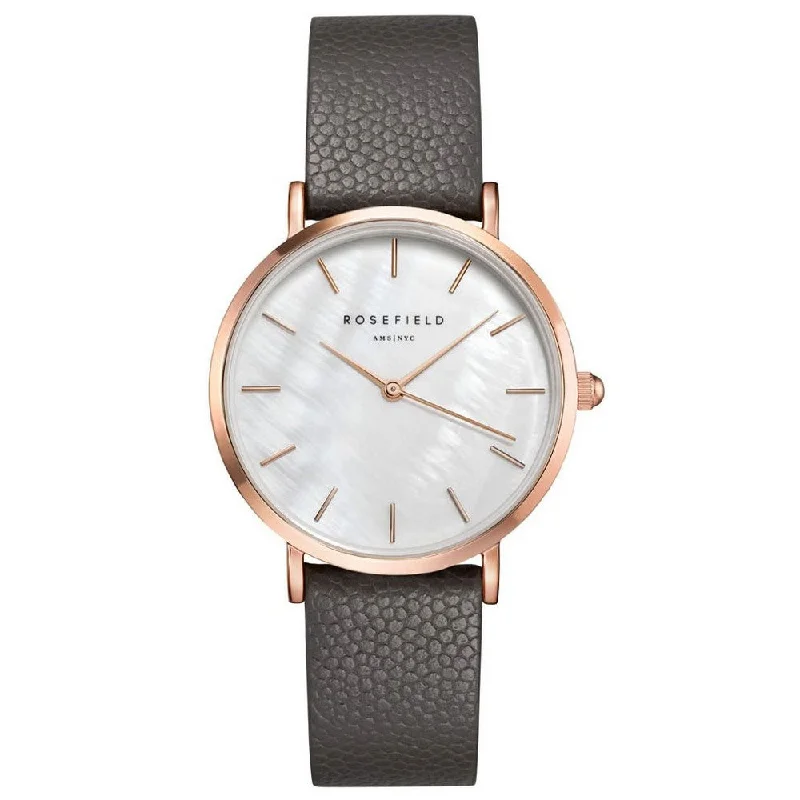 ROSEFIELD UWGCSR-U29 The Upper East Side White Gray Caviar gold Women's Watch