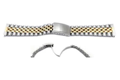 Genuine Seiko Dual Tone Jubilee Style 20mm Watch Band