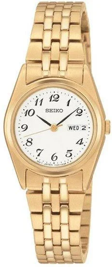 Seiko Women's SXA126 Functional Gold-Tone Stainless Steel Watch