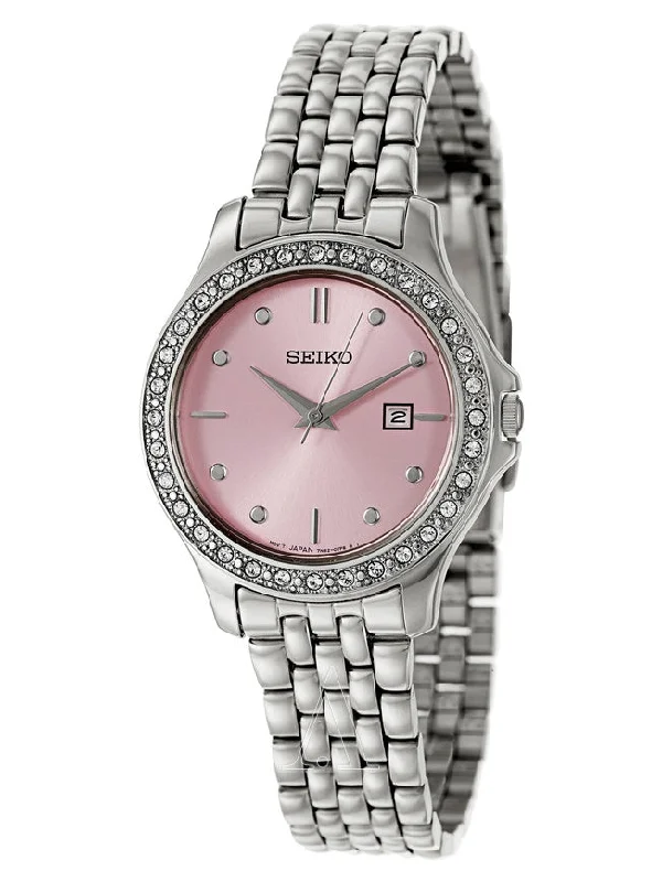 Seiko Women's SXDF89 Analog Display Japanese Quartz Silver Watch