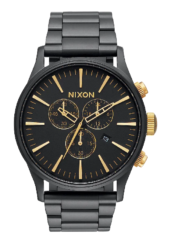 Sentry Chrono - Matte Black / Gold